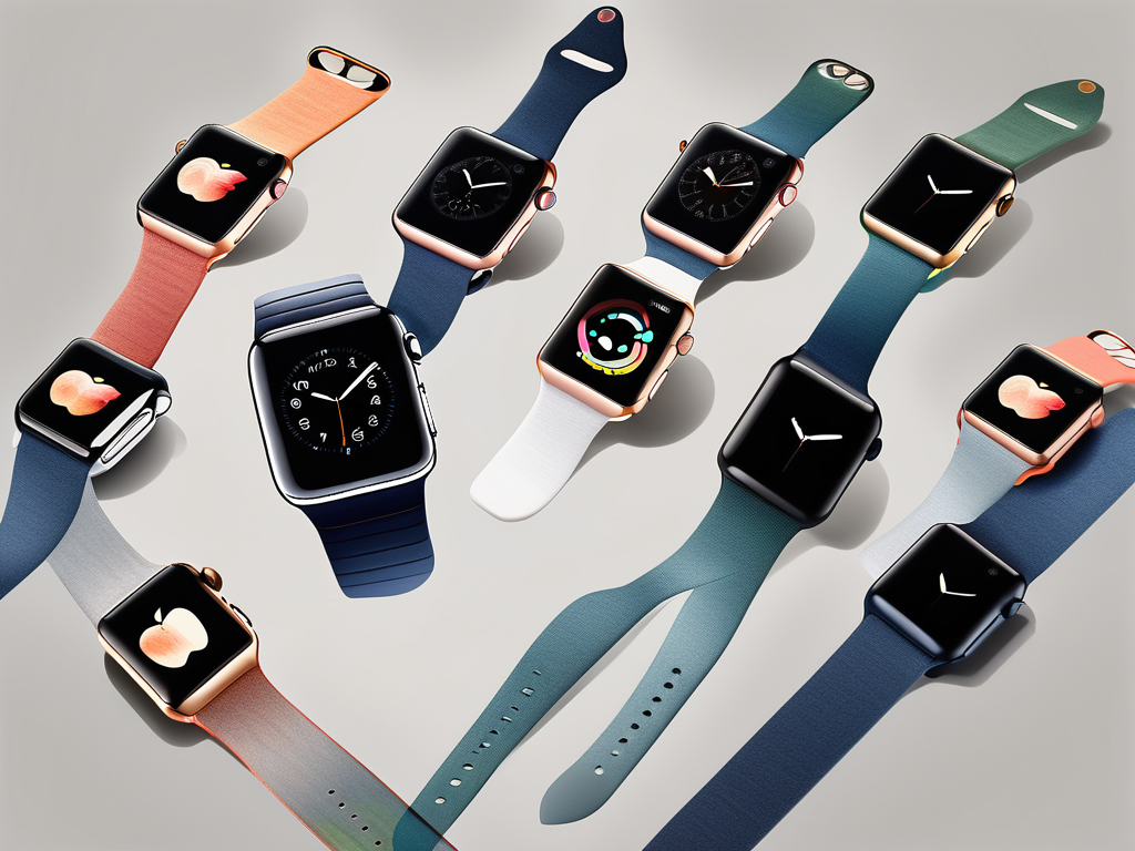 Apple Watch bands in different colors